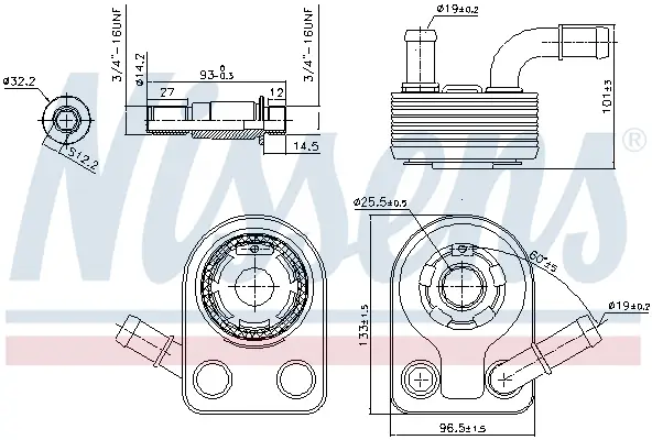 Sichere Zahlung NISSENS 90972 - Ölkühler, Motoröl - ** FIRST FIT **