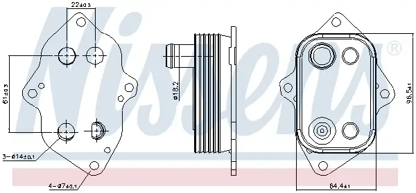 NISSENS 91103 - Ölkühler, Motoröl Jetzt Kaufen