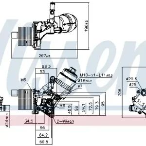 Wochenendangebot NISSENS 91161 - Ölkühler, Motoröl - ** FIRST FIT **