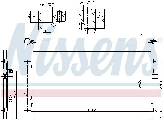 Wochenendangebot NISSENS 941064 - Kondensator, Klimaanlage - ** FIRST FIT **