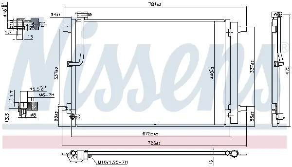 Sichere Zahlung NISSENS 941077 - Kondensator, Klimaanlage - ** FIRST FIT **