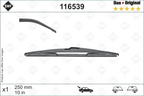 Top-Angebot SWF SR61 Scheibenwischer 116539 - DAS ORIGINAL REAR