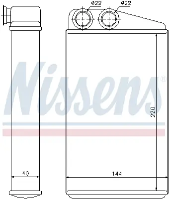 Angebot NISSENS 73249 - Wärmetauscher, Innenraumheizung - ** FIRST FIT **