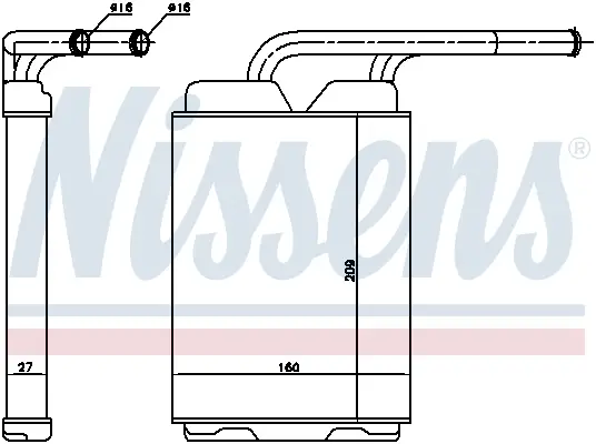 Sonderaktion NISSENS 73349 - Wärmetauscher, Innenraumheizung