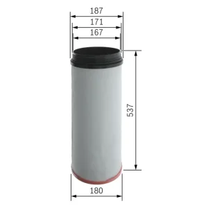 Markenprodukt BOSCH F 026 400 701 - Sekundärluftfilter