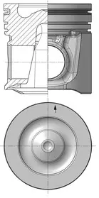Geprüft KOLBENSCHMIDT 40912600 - Kolben