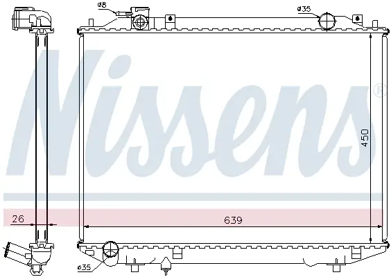 Top-Seller NISSENS 62246A - Kühler, Motorkühlung