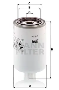 MANN-FILTER WK 9165 x - Kraftstofffilter Must-Have