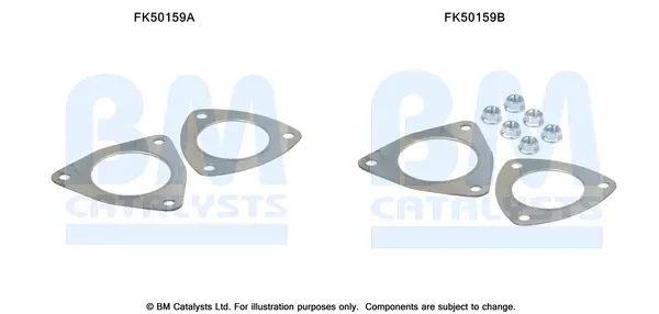 BM CATALYSTS FK50159 - Montagesatz, Abgasrohr Geprüft
