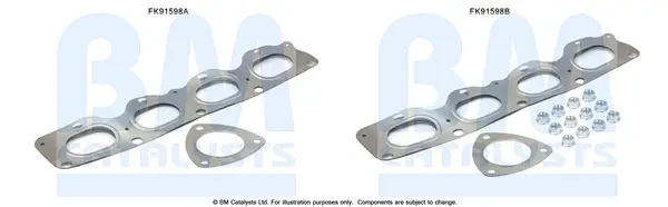 BM CATALYSTS FK91598 - Montagesatz, Katalysator Preis Gesenkt