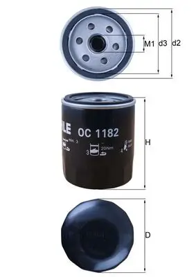 Preiswert KNECHT OC 1182 - Ölfilter