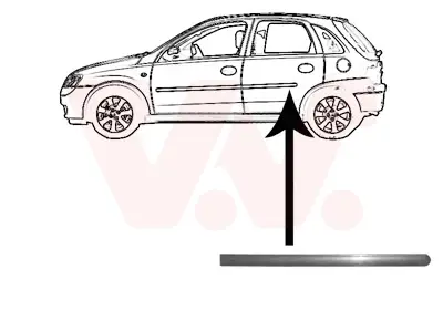 Wochenendangebot VAN WEZEL 3777425 - Zier-/Schutzleiste, Tür
