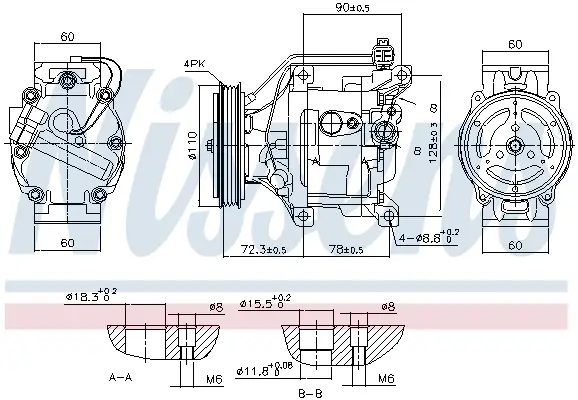 NISSENS 890047 - Kompressor, Klimaanlage - ** FIRST FIT ** Sofort Bestellen