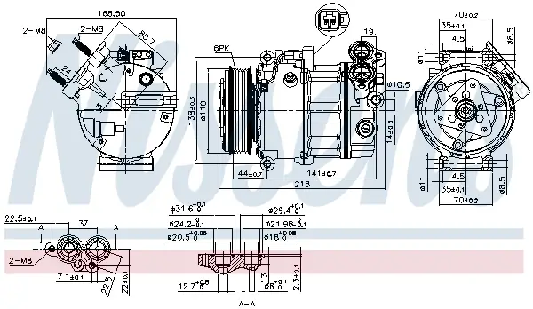 NISSENS 890125 - Kompressor, Klimaanlage - ** FIRST FIT ** Preis Gesenkt