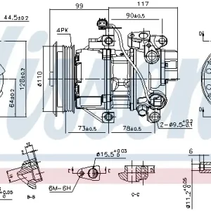 Ausverkauf NISSENS 890145 - Kompressor, Klimaanlage - ** FIRST FIT **