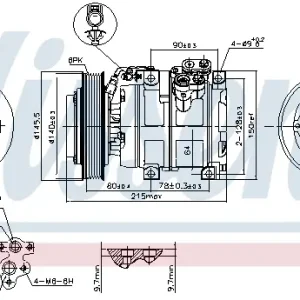 Markenprodukt NISSENS 890166 - Kompressor, Klimaanlage - ** FIRST FIT **