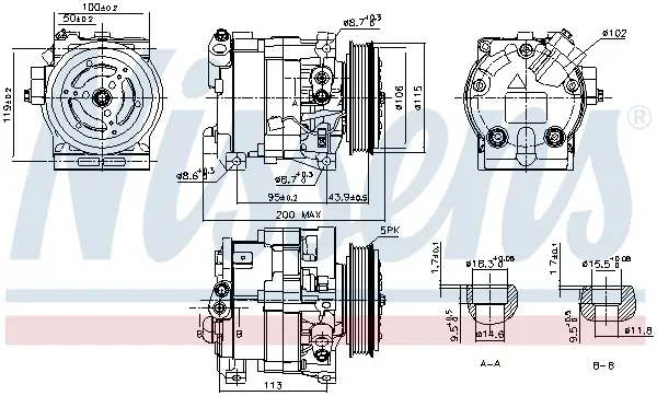 NISSENS 890187 - Kompressor, Klimaanlage - ** FIRST FIT ** Preisknaller