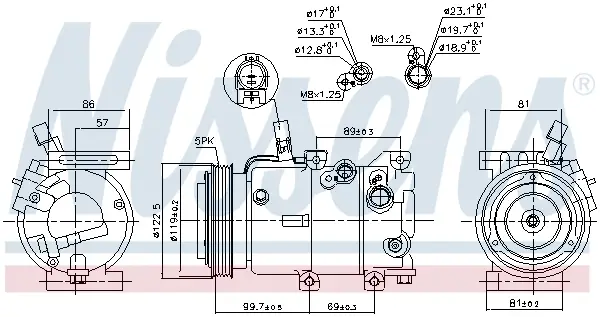 NISSENS 890240 - Kompressor, Klimaanlage - ** FIRST FIT ** Kracherpreis