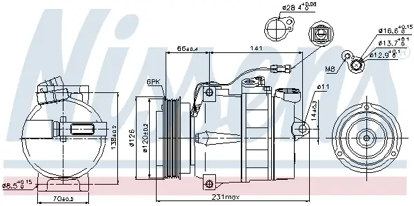 NISSENS 89054 - Kompressor, Klimaanlage - ** FIRST FIT ** Schnäppchen