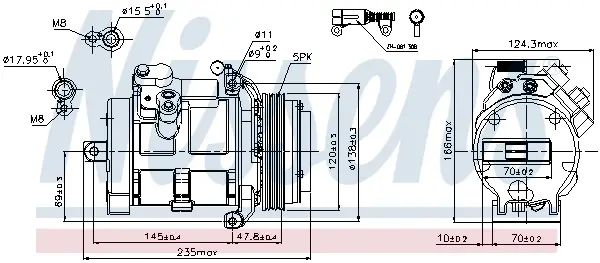Neu NISSENS 89081 - Kompressor, Klimaanlage - ** FIRST FIT **