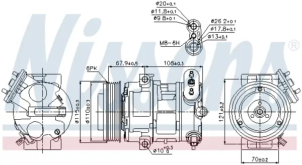 NISSENS 89126 - Kompressor, Klimaanlage - ** FIRST FIT ** Schnäppchen