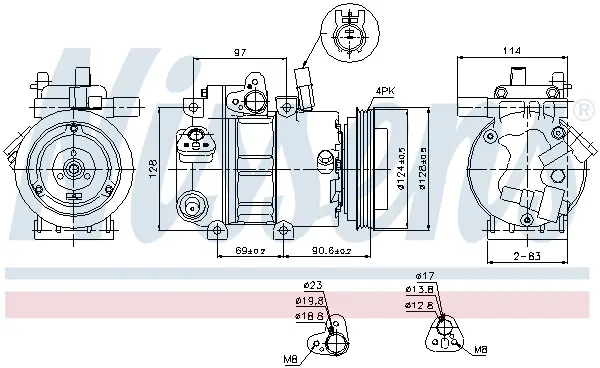 NISSENS 89296 - Kompressor, Klimaanlage - ** FIRST FIT ** Schneller Versand