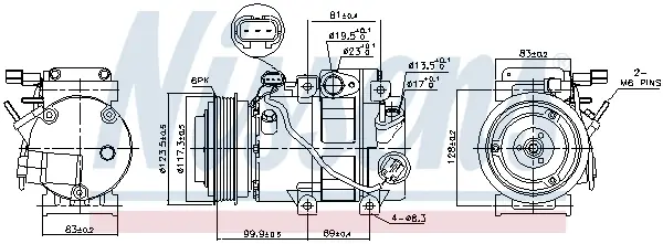 NISSENS 89305 - Kompressor, Klimaanlage - ** FIRST FIT ** Top-Angebot