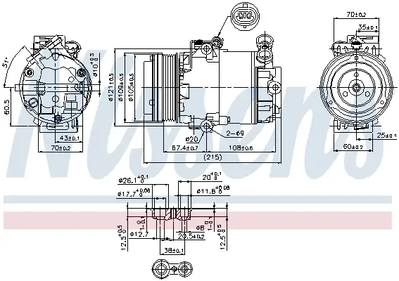Sale NISSENS 89322 - Kompressor, Klimaanlage - ** FIRST FIT **