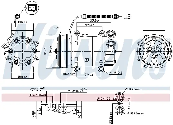 Schnäppchen NISSENS 89339 - Kompressor, Klimaanlage - ** FIRST FIT **