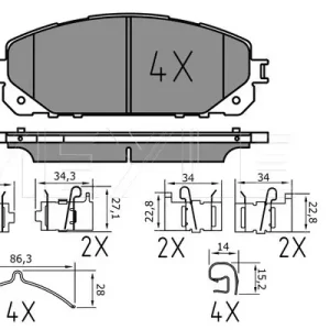 MEYLE 025 220 7018/PD - Bremsbelagsatz, Scheibenbremse - MEYLE-PD Advanced performance and design. Garantierte Lieferung