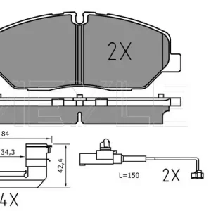 MEYLE 025 224 2020/PD - Bremsbelagsatz, Scheibenbremse - MEYLE-PD Advanced performance and design. Solange Der Vorrat Reicht