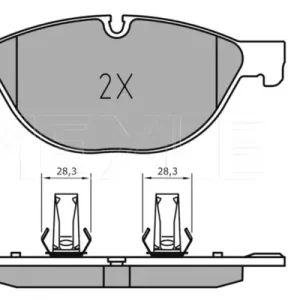 Must-Have MEYLE 025 238 9518 - Bremsbelagsatz, Scheibenbremse - MEYLE-ORIGINAL True to OE.