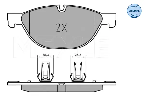 Must-Have MEYLE 025 238 9518 - Bremsbelagsatz, Scheibenbremse - MEYLE-ORIGINAL True to OE.