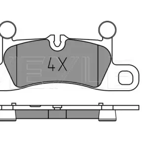 Rabatt MEYLE 025 251 4316/PD - Bremsbelagsatz, Scheibenbremse - MEYLE-PD Advanced performance and design.