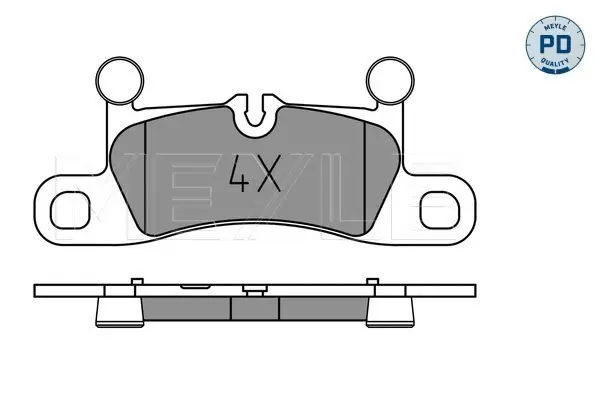 Rabatt MEYLE 025 251 4316/PD - Bremsbelagsatz, Scheibenbremse - MEYLE-PD Advanced performance and design.