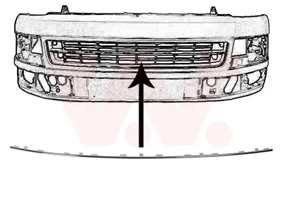 VAN WEZEL 5790580 - Zier-/Schutzleiste, Stoßfänger - ** Equipart ** Aktuell