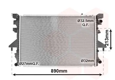 VAN WEZEL 58002232 - Kühler, Motorkühlung Billig
