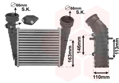 VAN WEZEL 58004238 - Ladeluftkühler - *** IR PLUS *** Neuheit