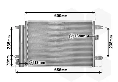 Highlight VAN WEZEL 58005183 - Kondensator, Klimaanlage