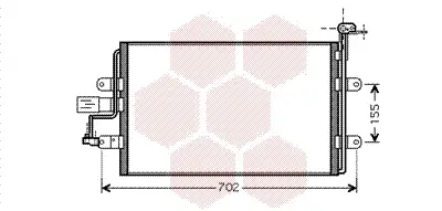 Meistverkauft VAN WEZEL 58005262 - Kondensator, Klimaanlage