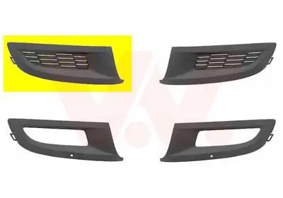 Neu Im Sortiment VAN WEZEL 5829592 - Lüftungsgitter, Stoßfänger - ** Equipart **