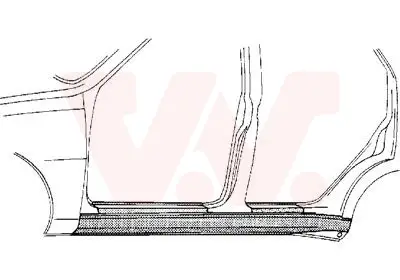 Rabatt VAN WEZEL 5834103 - Einstiegsblech