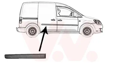 VAN WEZEL 5867406 - Zier-/Schutzleiste, Tür Nur Heute