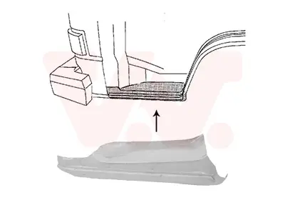 VAN WEZEL 5870101 - Einstiegsblech Sichere Zahlung