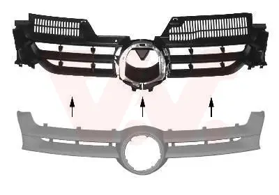 Zertifiziert VAN WEZEL 5894510 - Kühlergitter - ** Equipart **