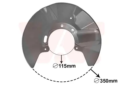 Markenprodukt VAN WEZEL 5897371 - Spritzblech, Bremsscheibe