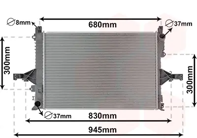 Saisonangebot VAN WEZEL 59002114 - Kühler, Motorkühlung