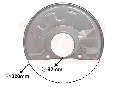 Sonderaktion VAN WEZEL 5940371 - Spritzblech, Bremsscheibe
