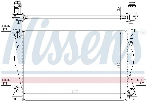 NISSENS 60234A - Kühler, Motorkühlung - ** FIRST FIT ** Beliebt