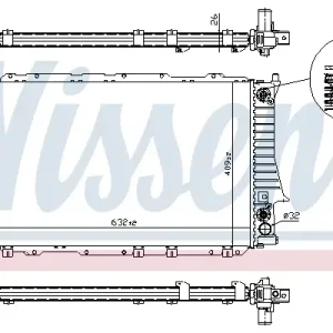 NISSENS 60476 - Kühler, Motorkühlung Sonderangebot